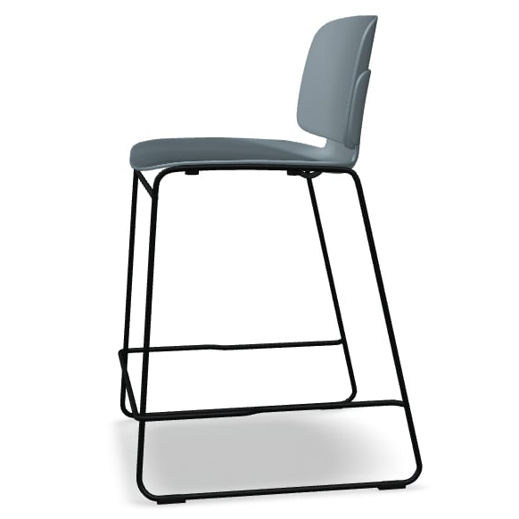 Lena Tall Backrest Kitchen Stool