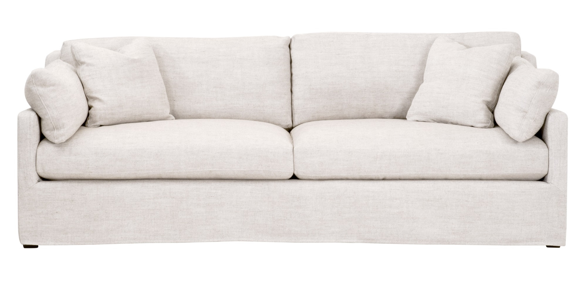 Lena 95" Fabric Polyester Slope Arm Slipcover Sofa