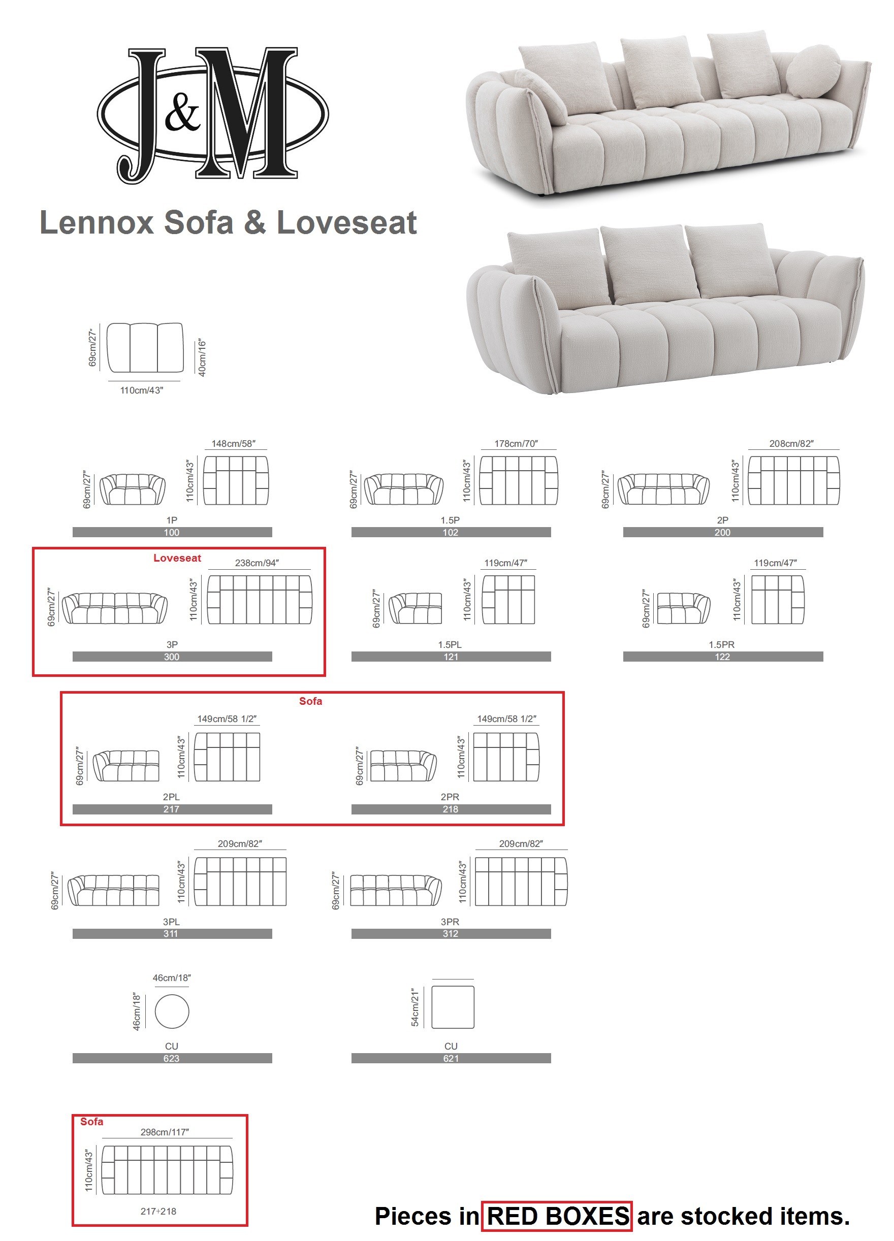 Lennox Fabric Sofa