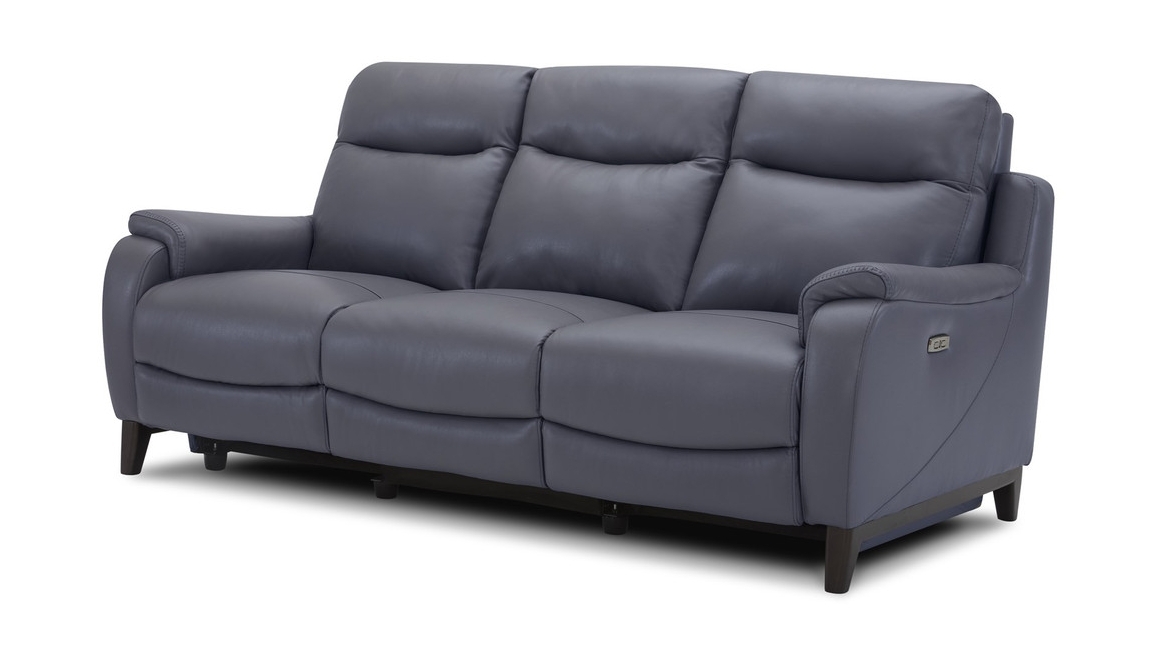 Leonard Leather Sofa with 2 Power Recliners