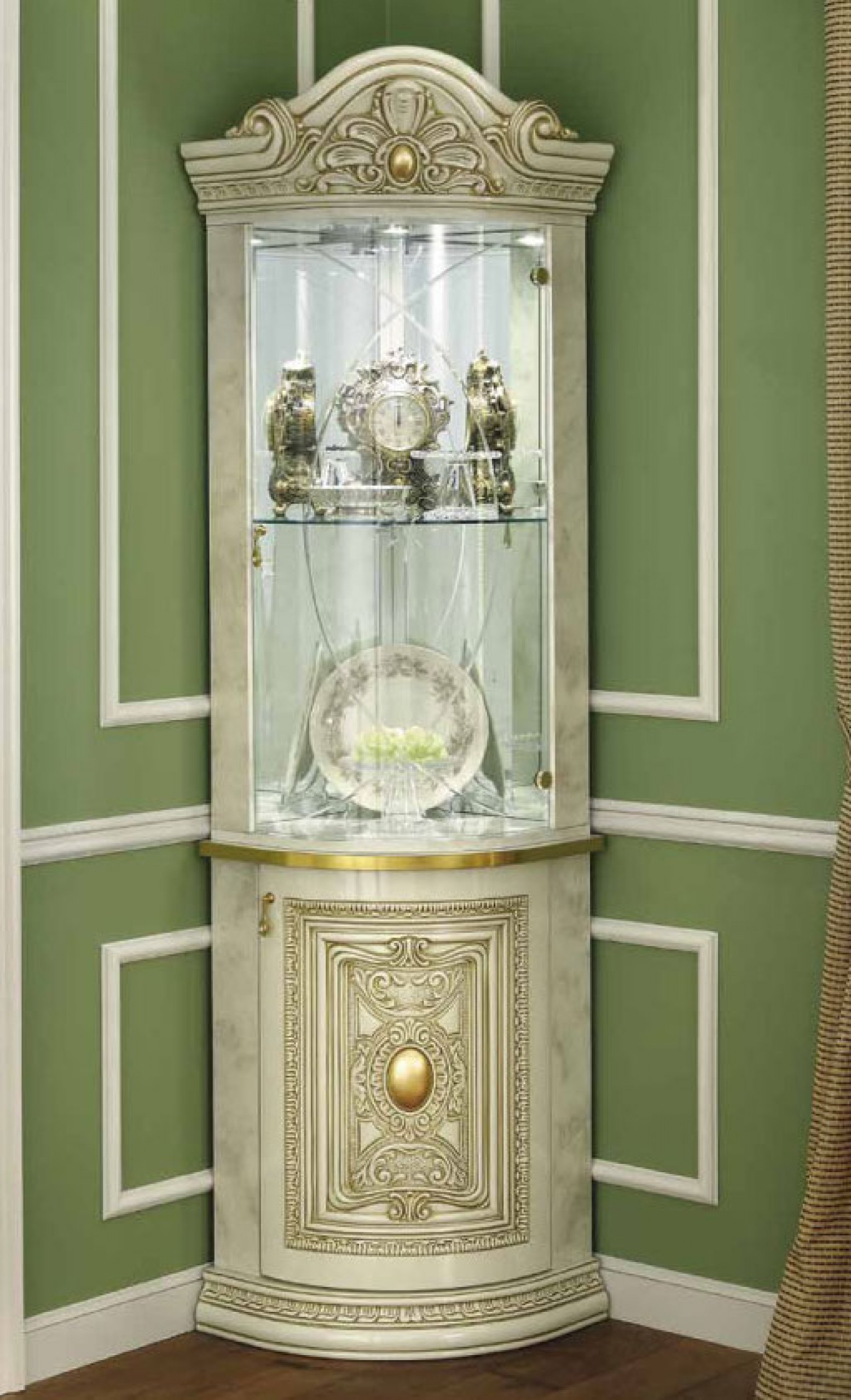 Leonardo 1-Door Corner Cabinet