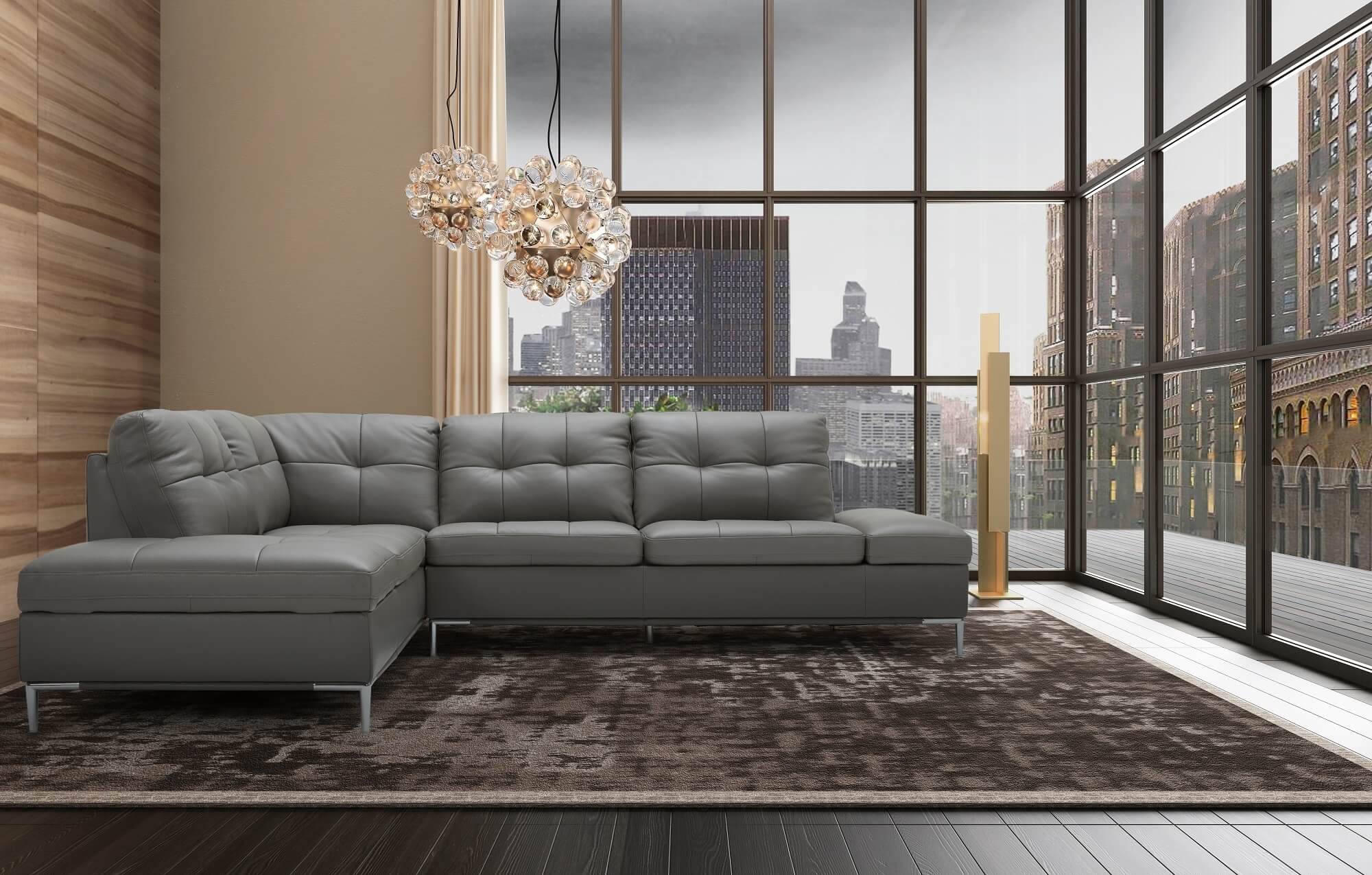 Leonardo Premium Leather Sectional