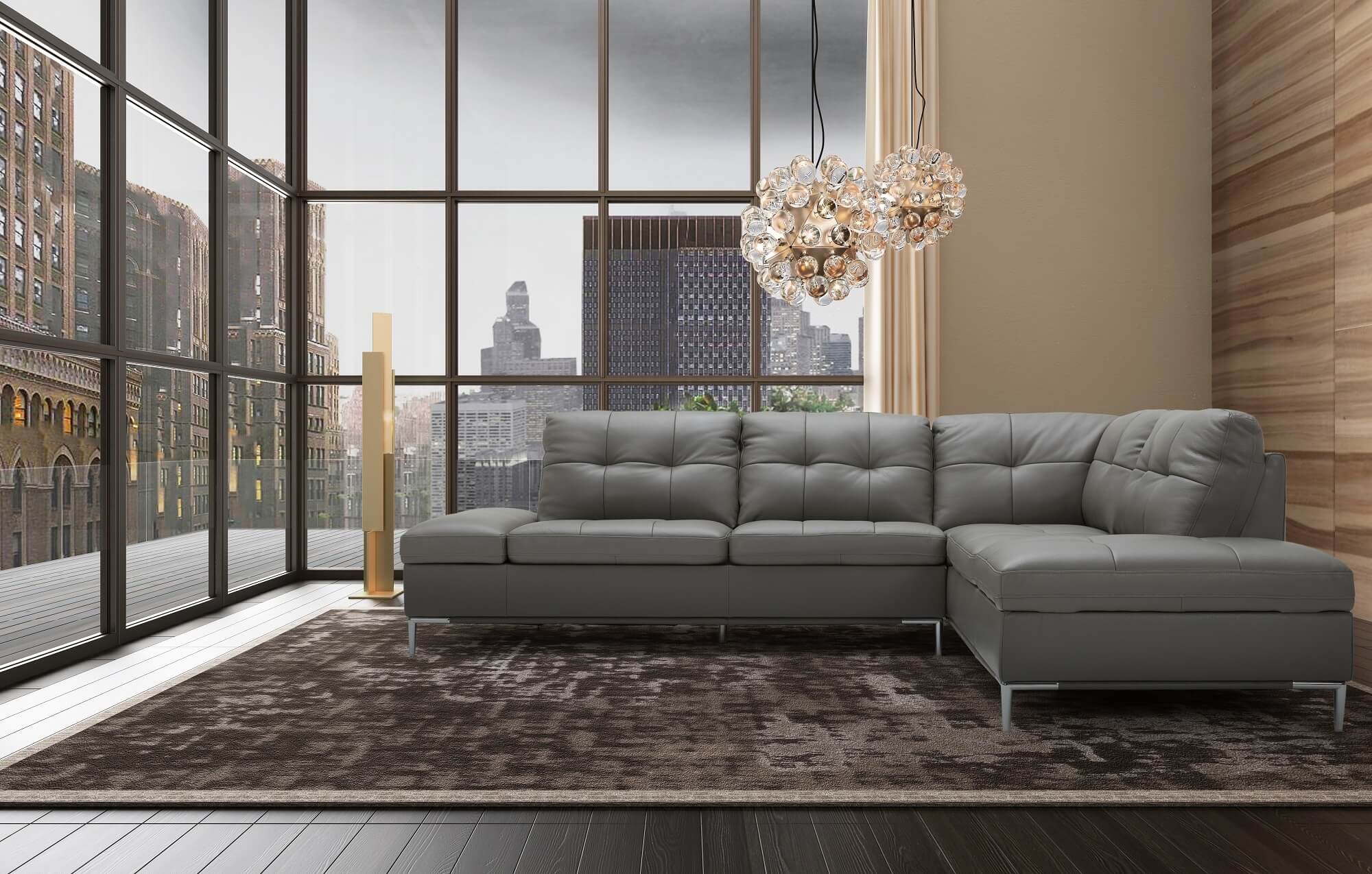 Leonardo Premium Leather Sectional
