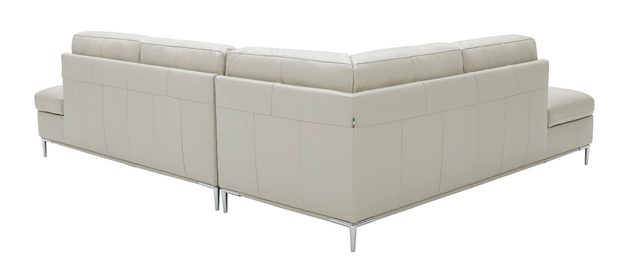 Leonardo Premium Leather Sectional, Left Hand Facing