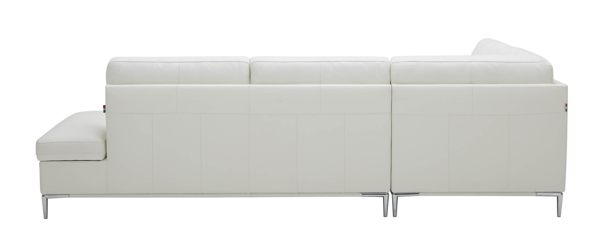 Leonardo Premium Leather Sectional, Left Hand Facing