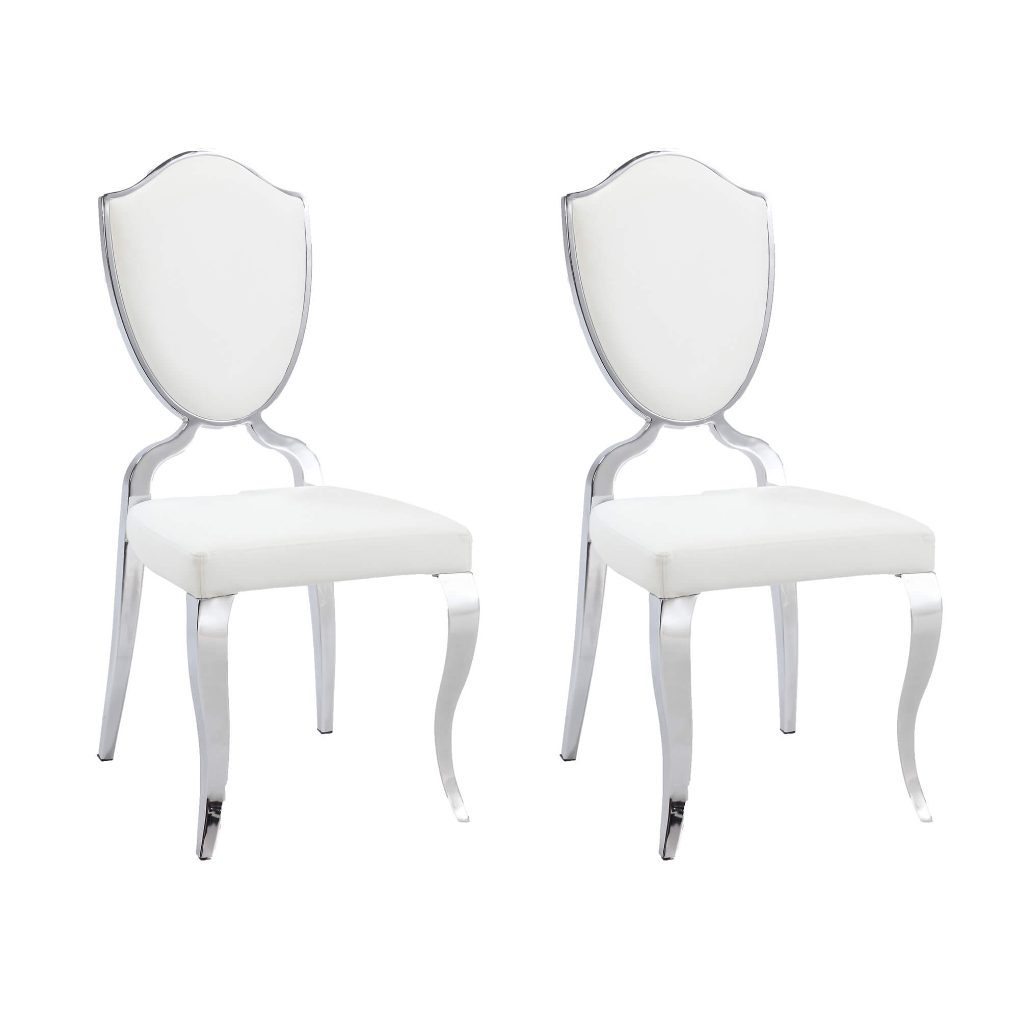 Letty Shield Back PU Side Chair