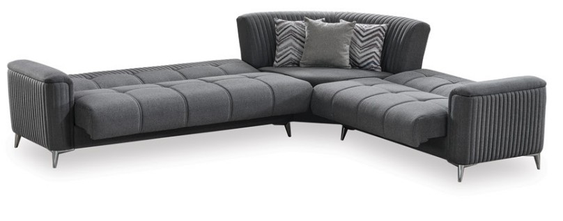 Levi Polyester Convertible Storage Sectional
