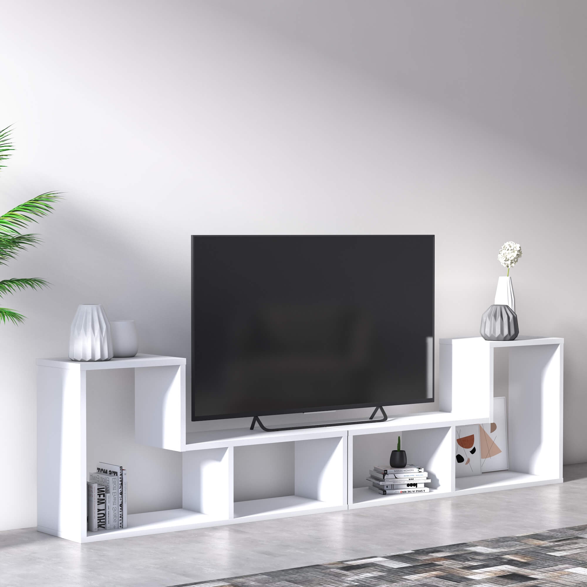 Legon Modern Contemporary TV Unit with Storage