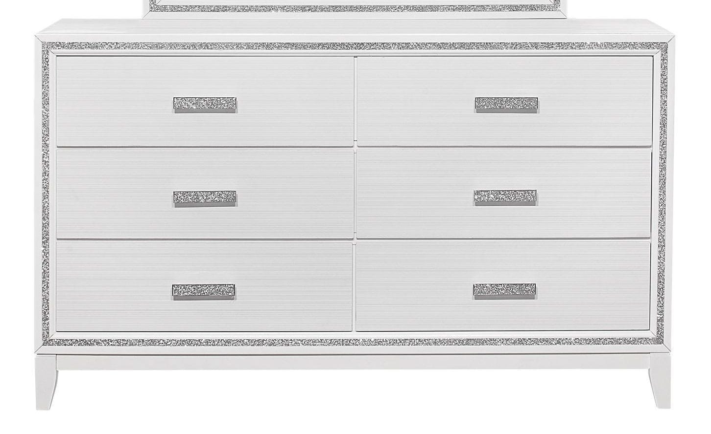Lily MDF/Wood Panel Bedroom Set w/LED Light