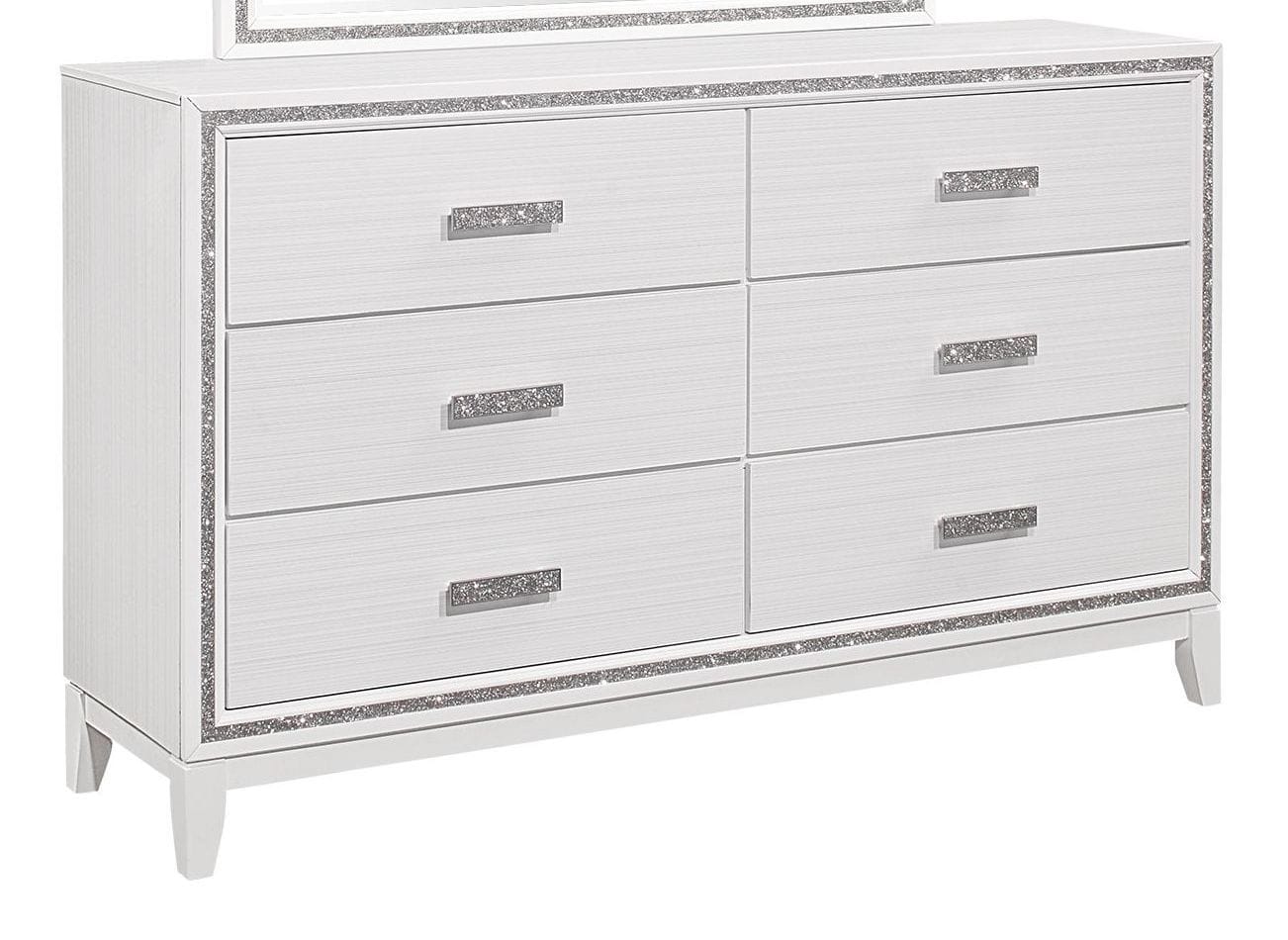 Lily MDF/Wood Double Dresser w/6 Drawers