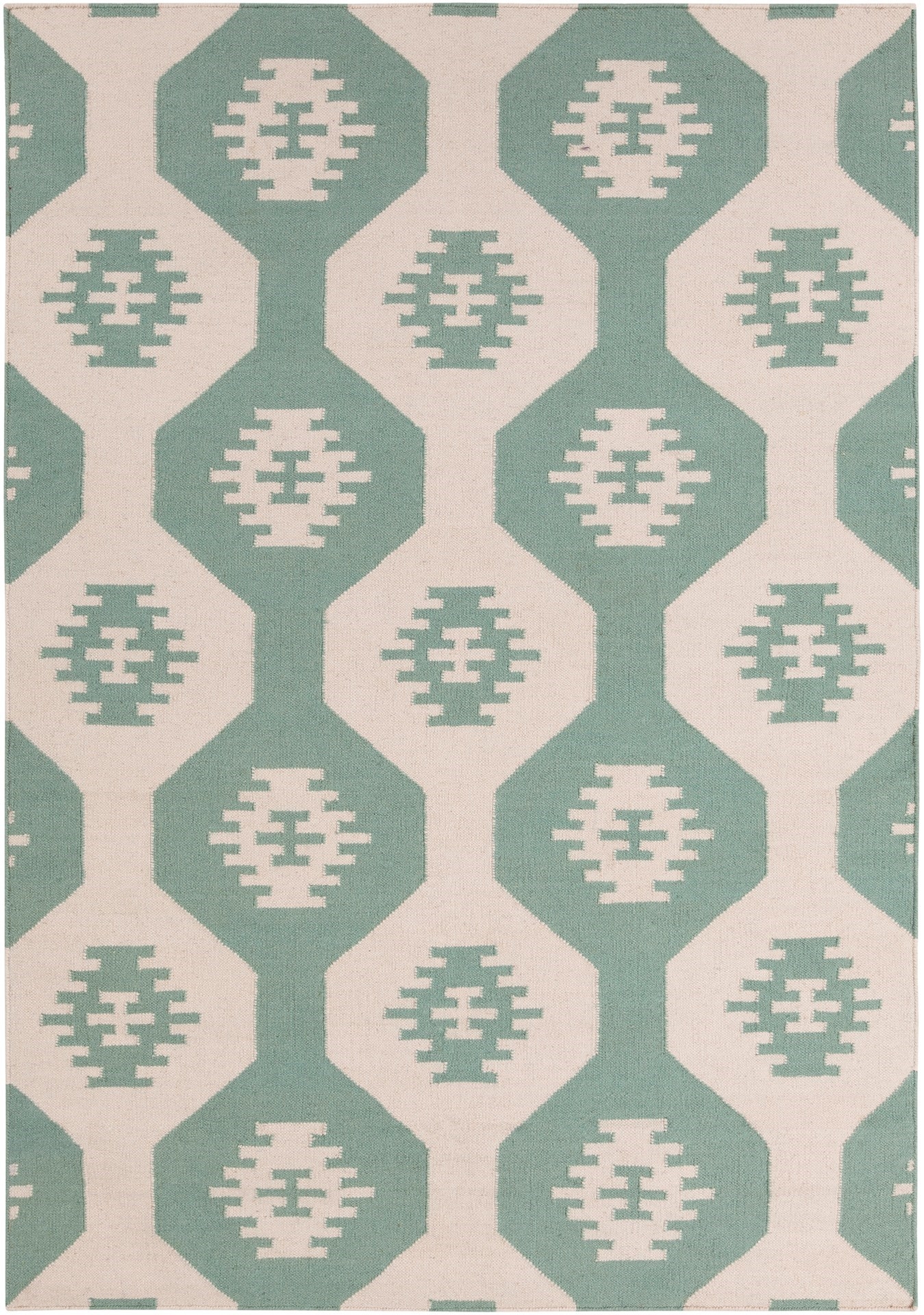 Lima Wool Rectangular Handmade Rug, Composition 3