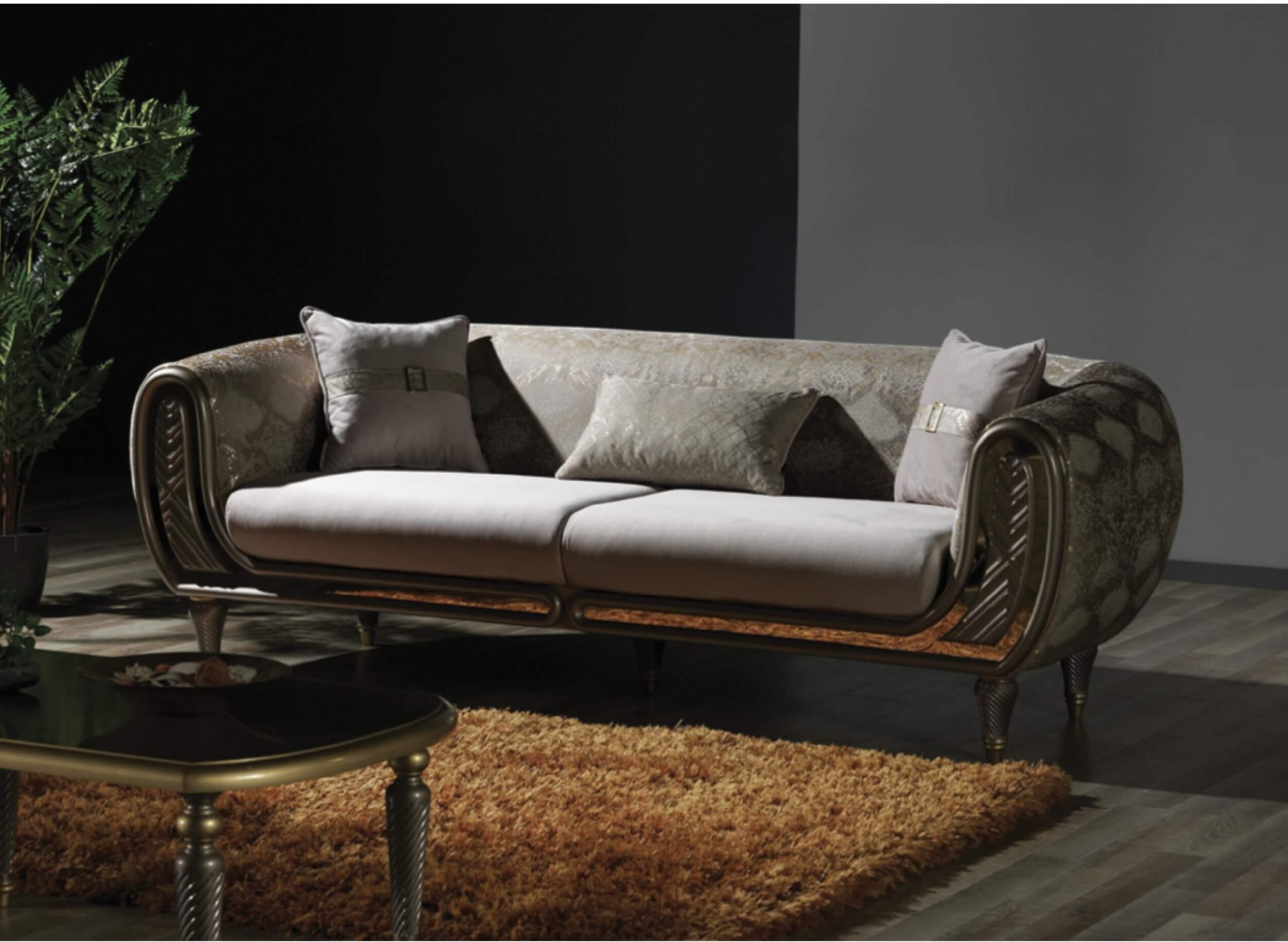 Lima Velvet Living Room Set