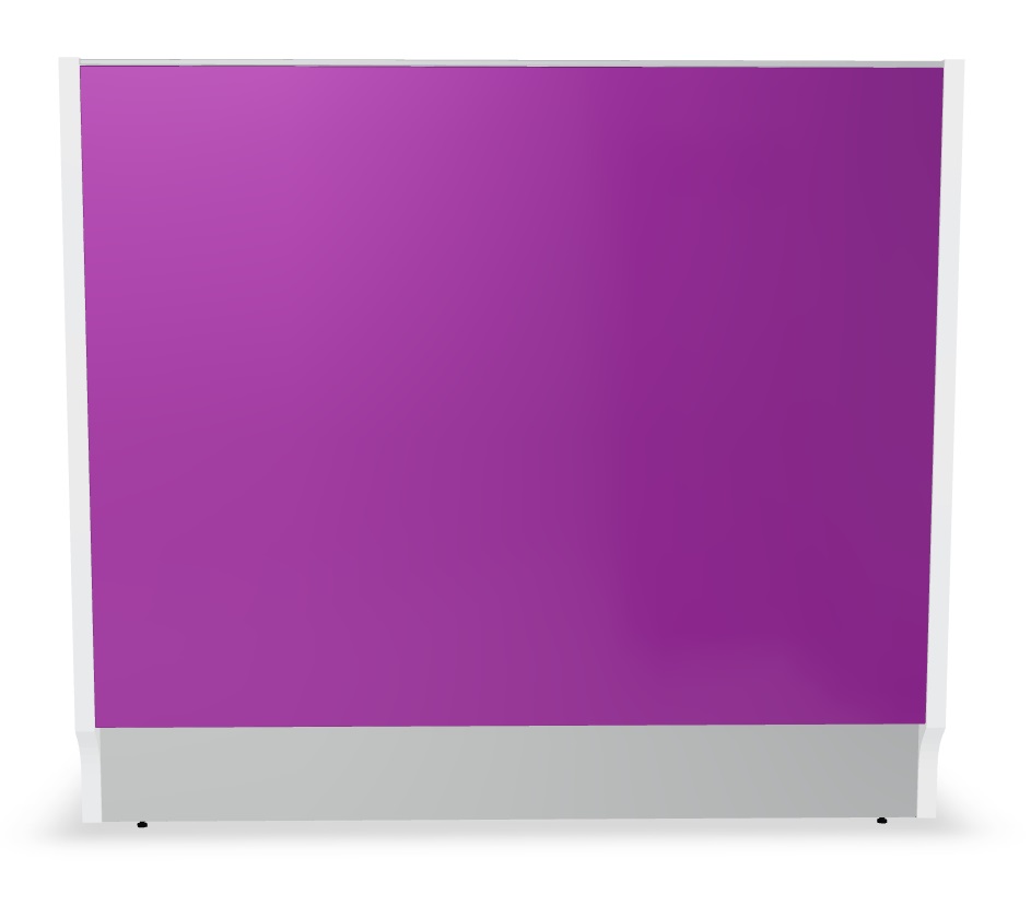 Linea 49" Straight Small Reception Desk purpel