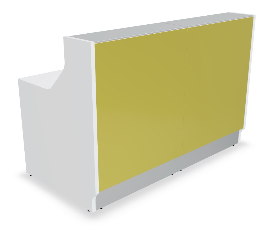 Linea 65" Straight Small Reception Desk
