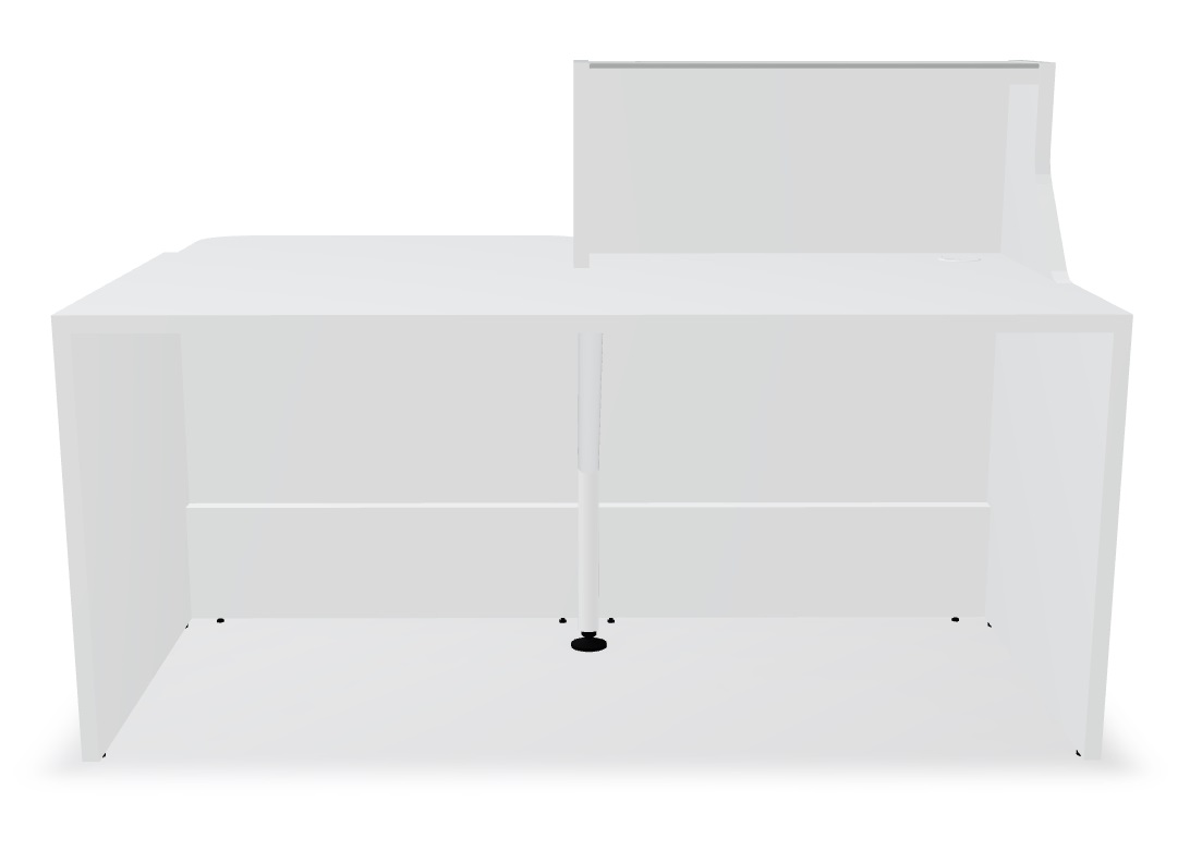 Linea 65" Small Reception Desk With LAF Counter Top