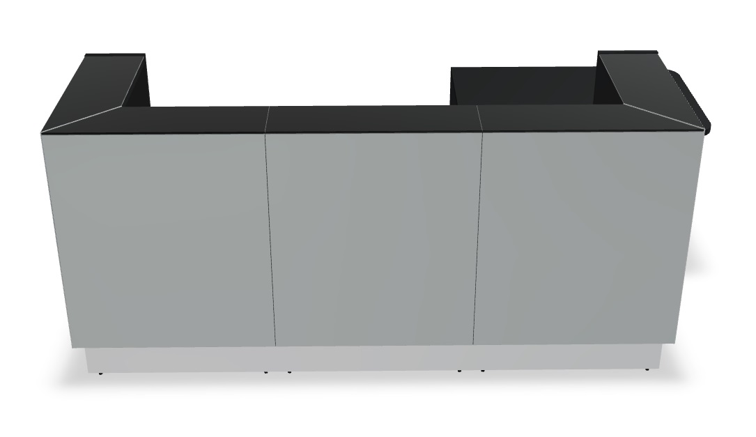 MDD Linea 108" x 65" Large Reception Desk w/Left 