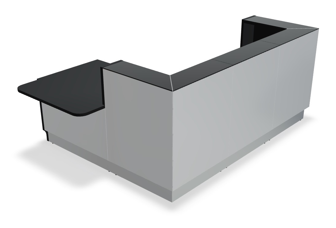 Linea 72" Small Reception Desk