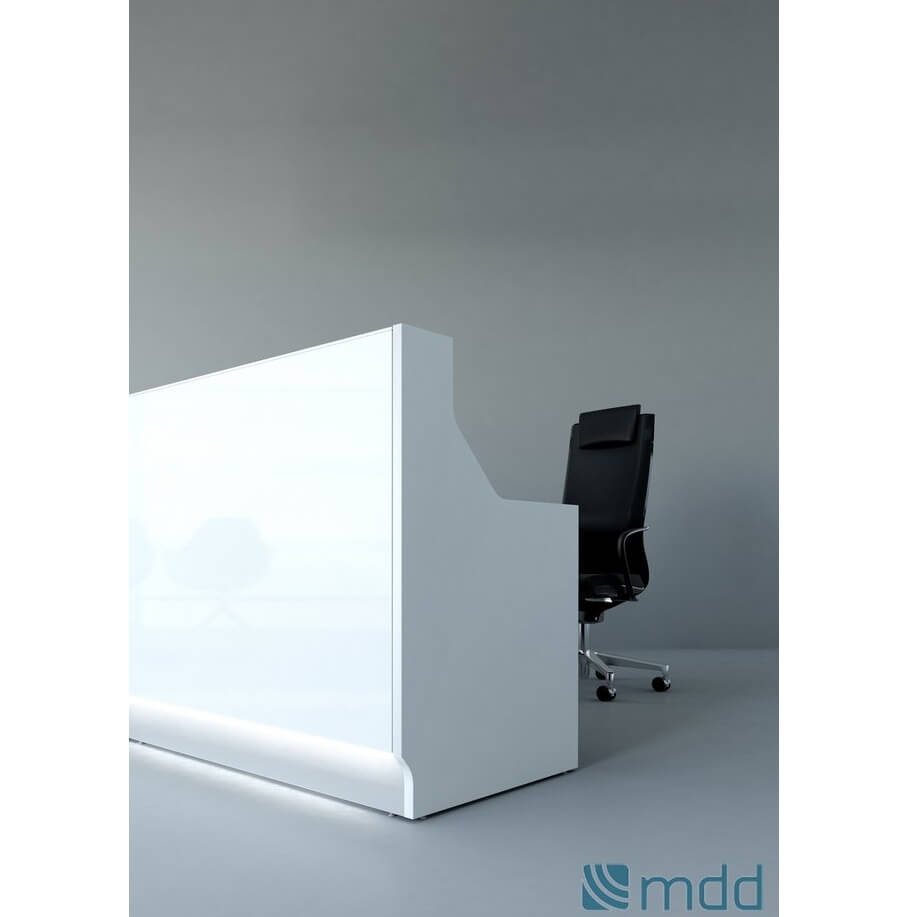 Linea Small Reception Desk Modern & Compact Front Desk