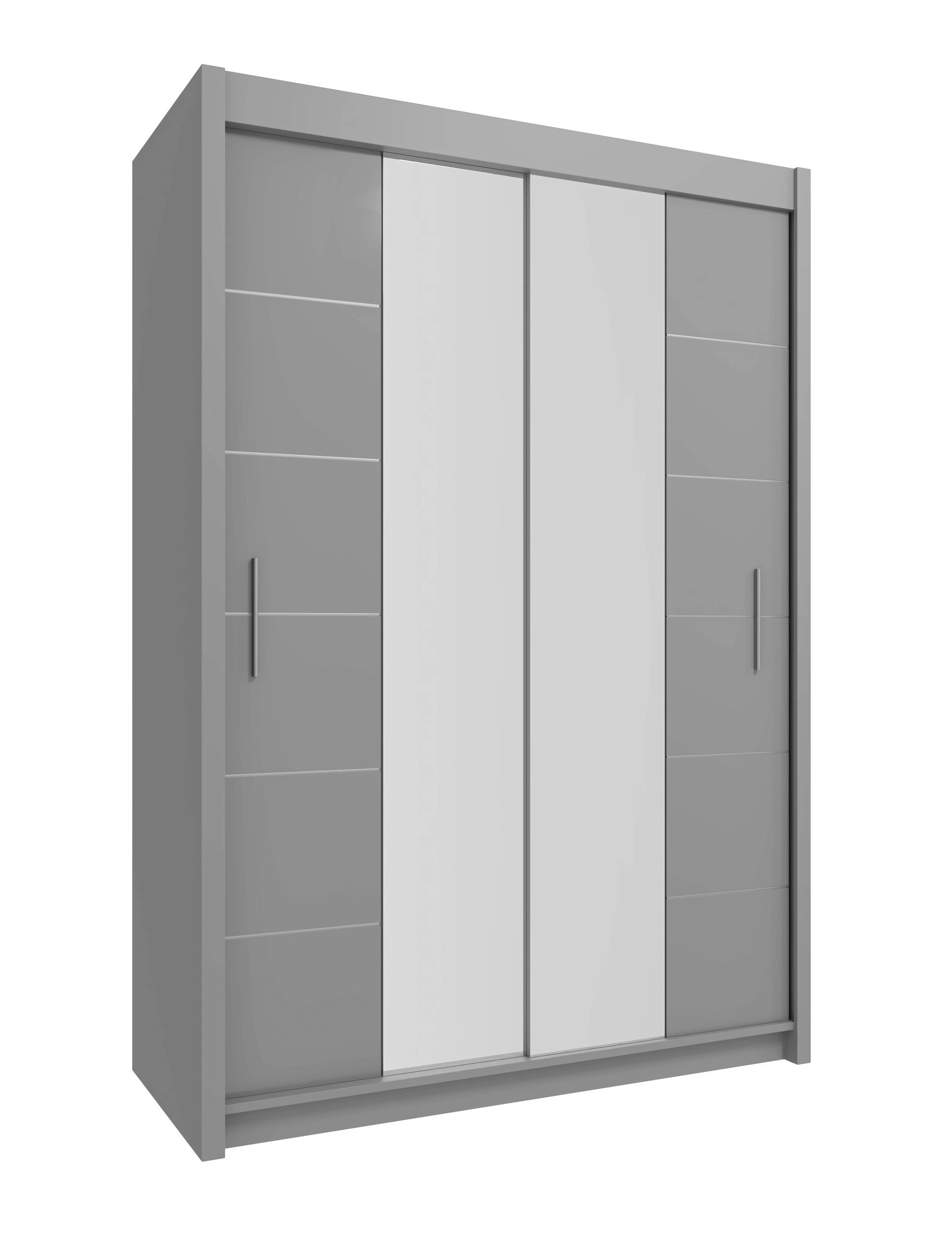Lisbon 59-inch 2-Door Wood Wardrobe with Mirror
