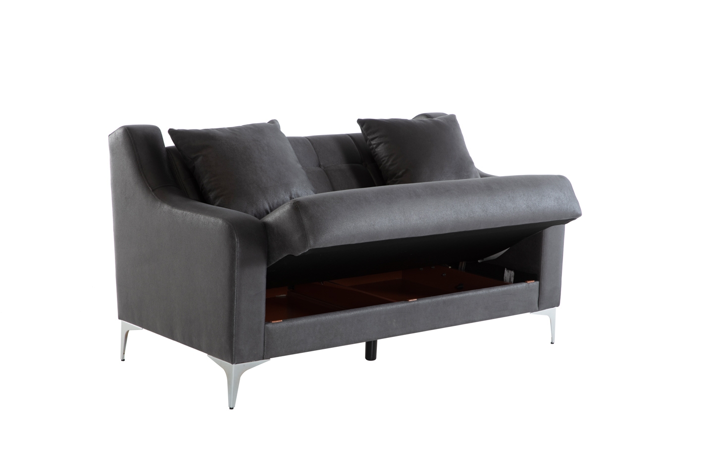 Livia Fabric Storage Sleeper Loveseat