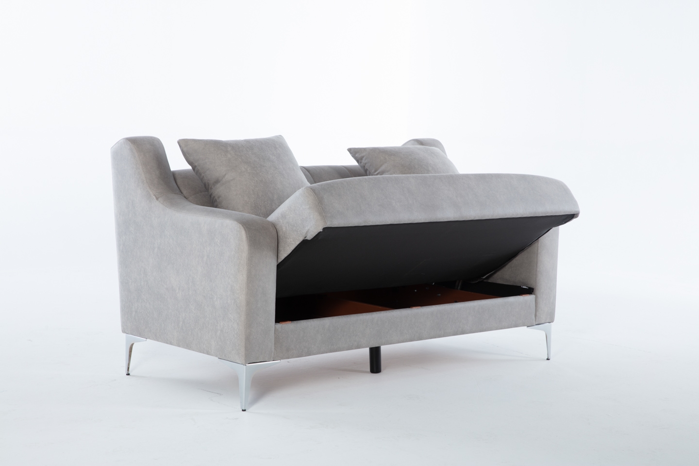 Livia Fabric Storage Sleeper Loveseat