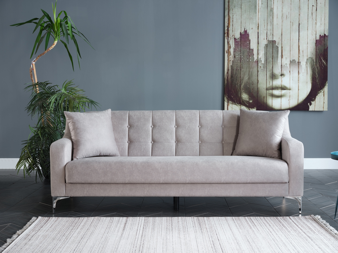Livia Fabric Storage Sleeper Sofabed