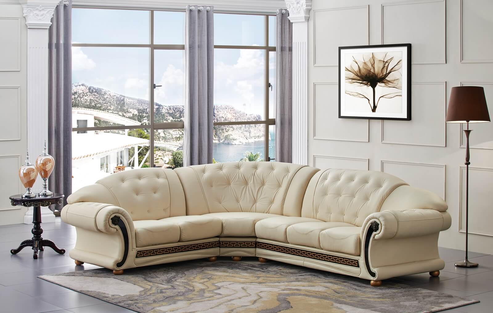 Apolo Leather Sectional - Thumbnail 3