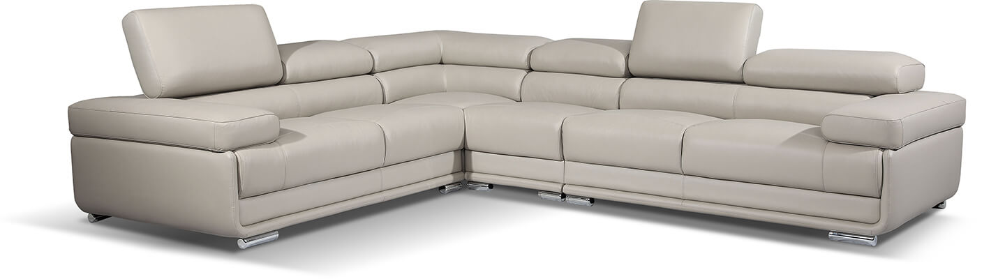 2119 Leather/Eco-Leather Sectional by ESF Furniture
