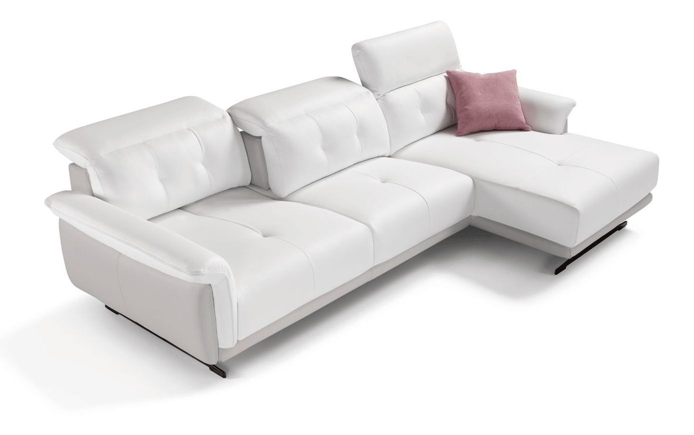 Sofia Full Top-Grain Leather Right Arm Facing Sectional