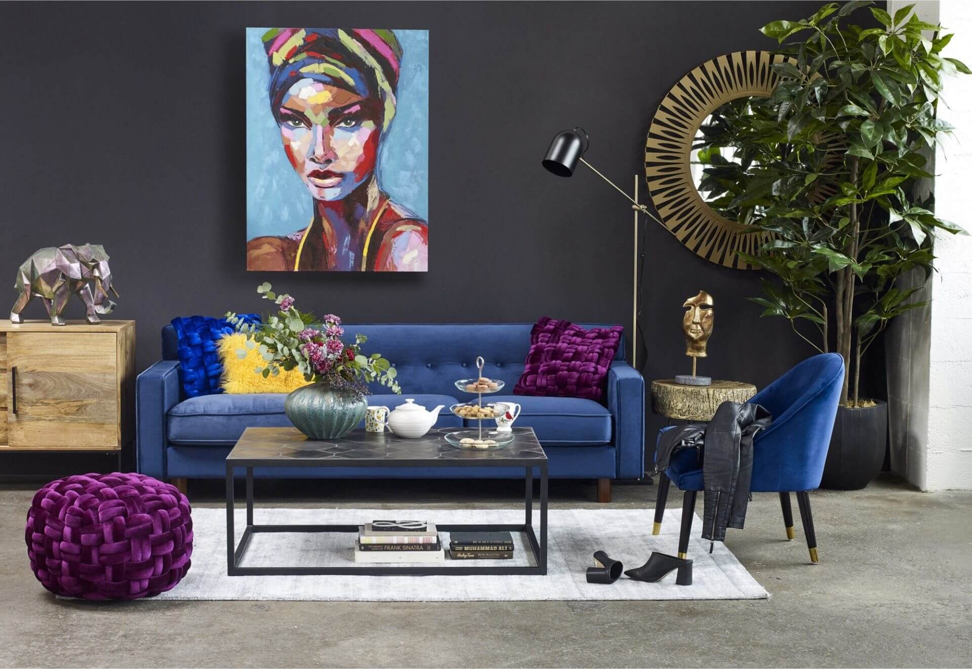 Pj Velvet Pouf