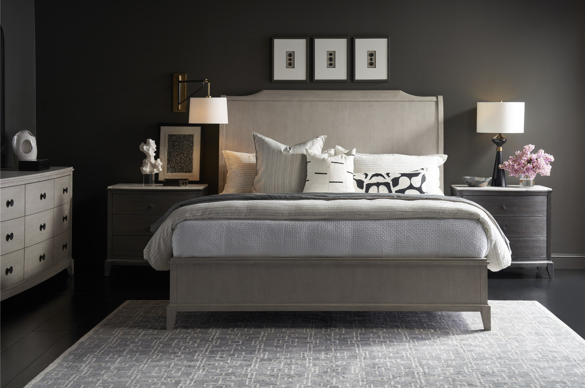 Silva Wood Panel Bed, Queen Size