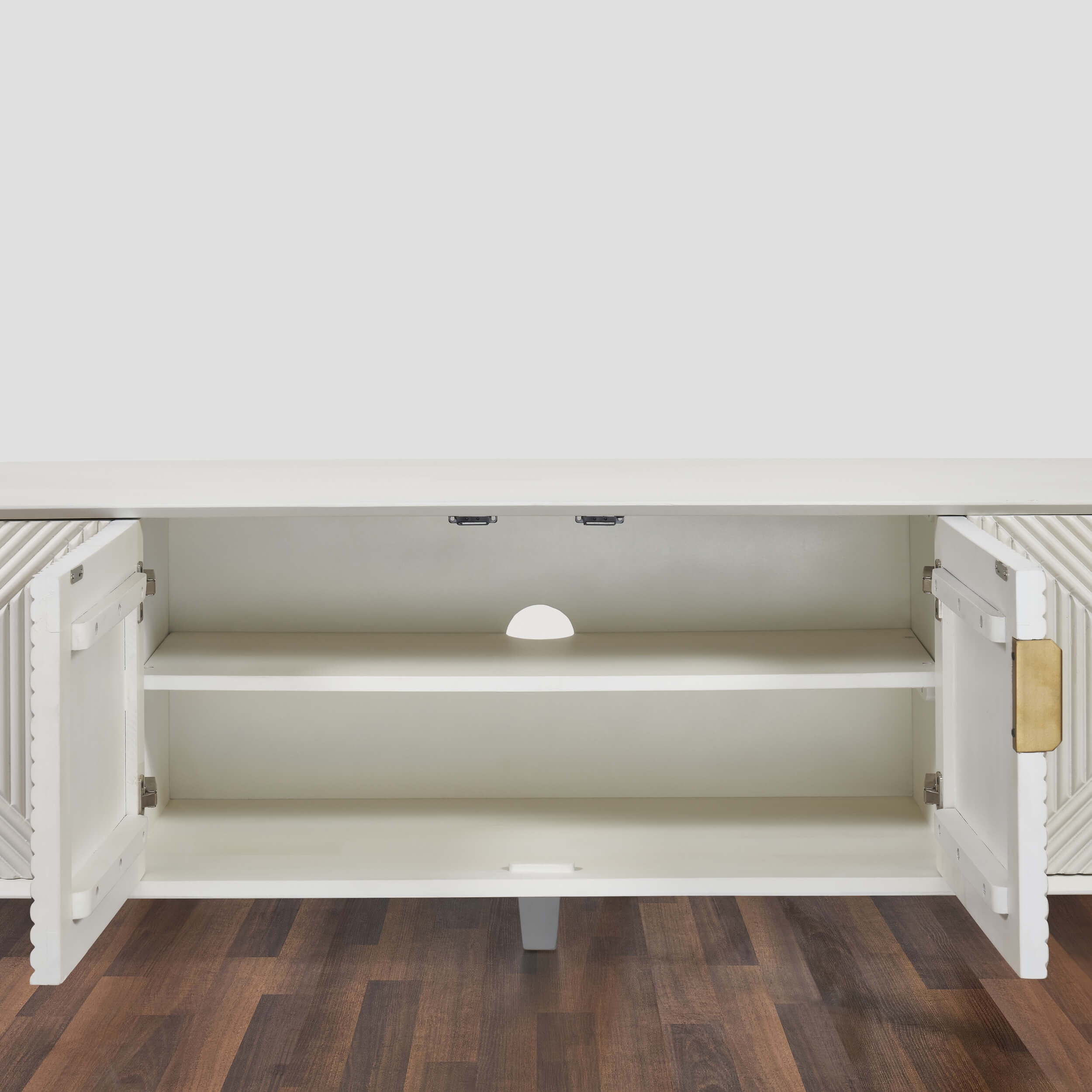 Linear Solid Wood 68" TV Stand
