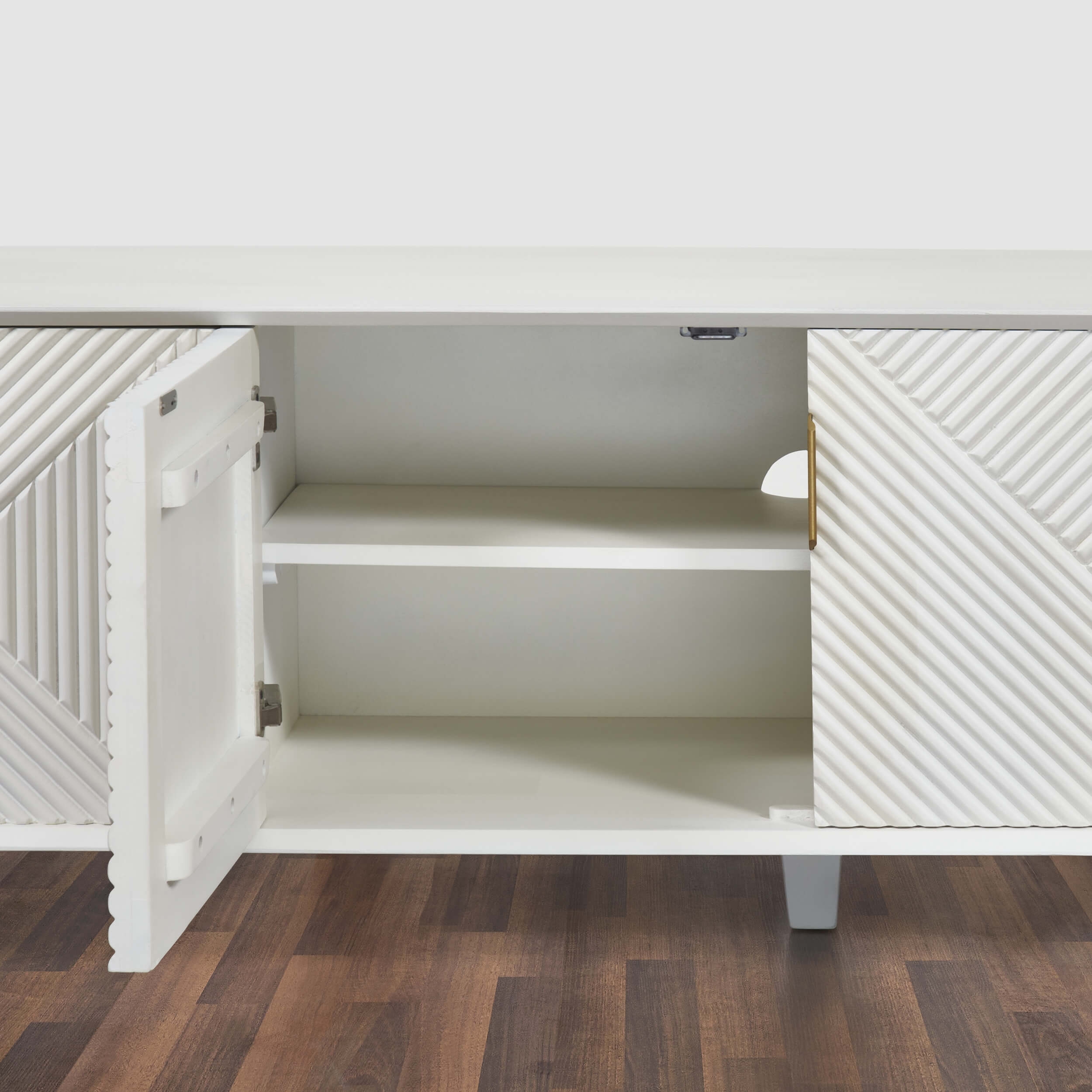 Linear Solid Wood 68" TV Stand