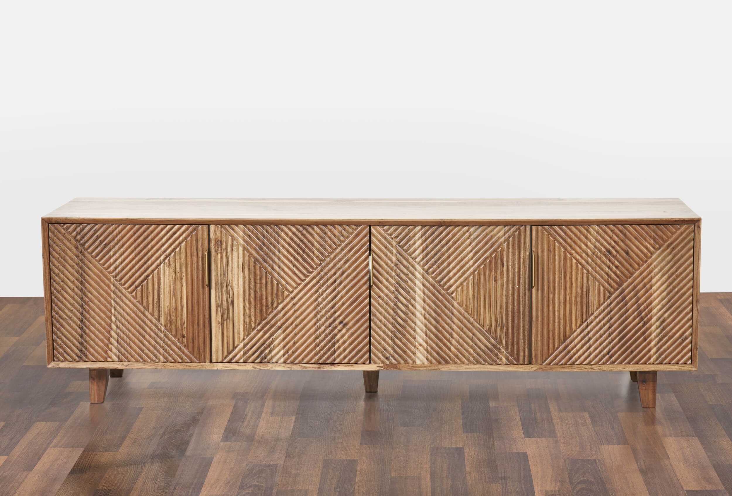 Linear Solid Wood 68" TV Stand