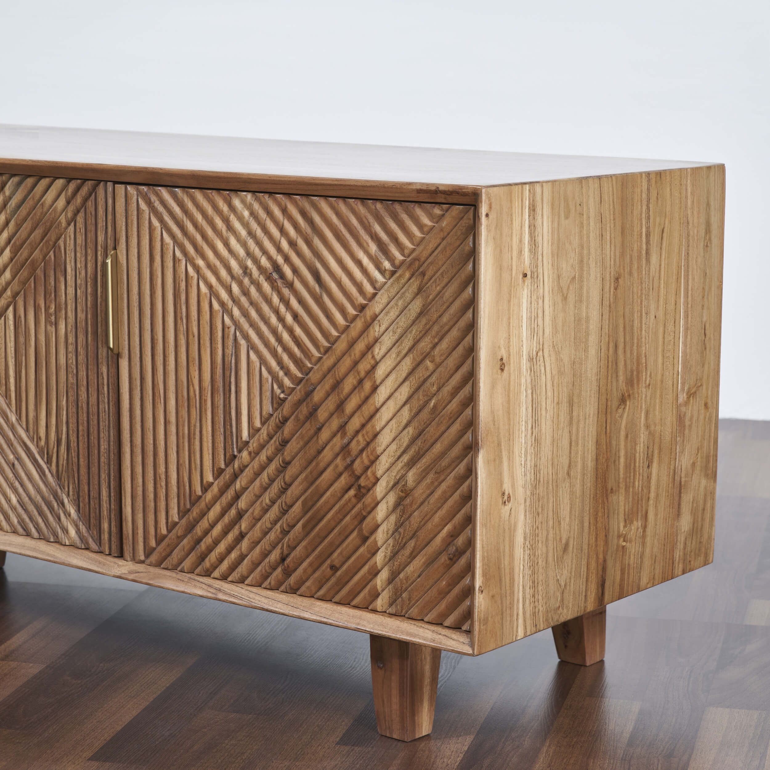 Linear Solid Wood 68" TV Stand