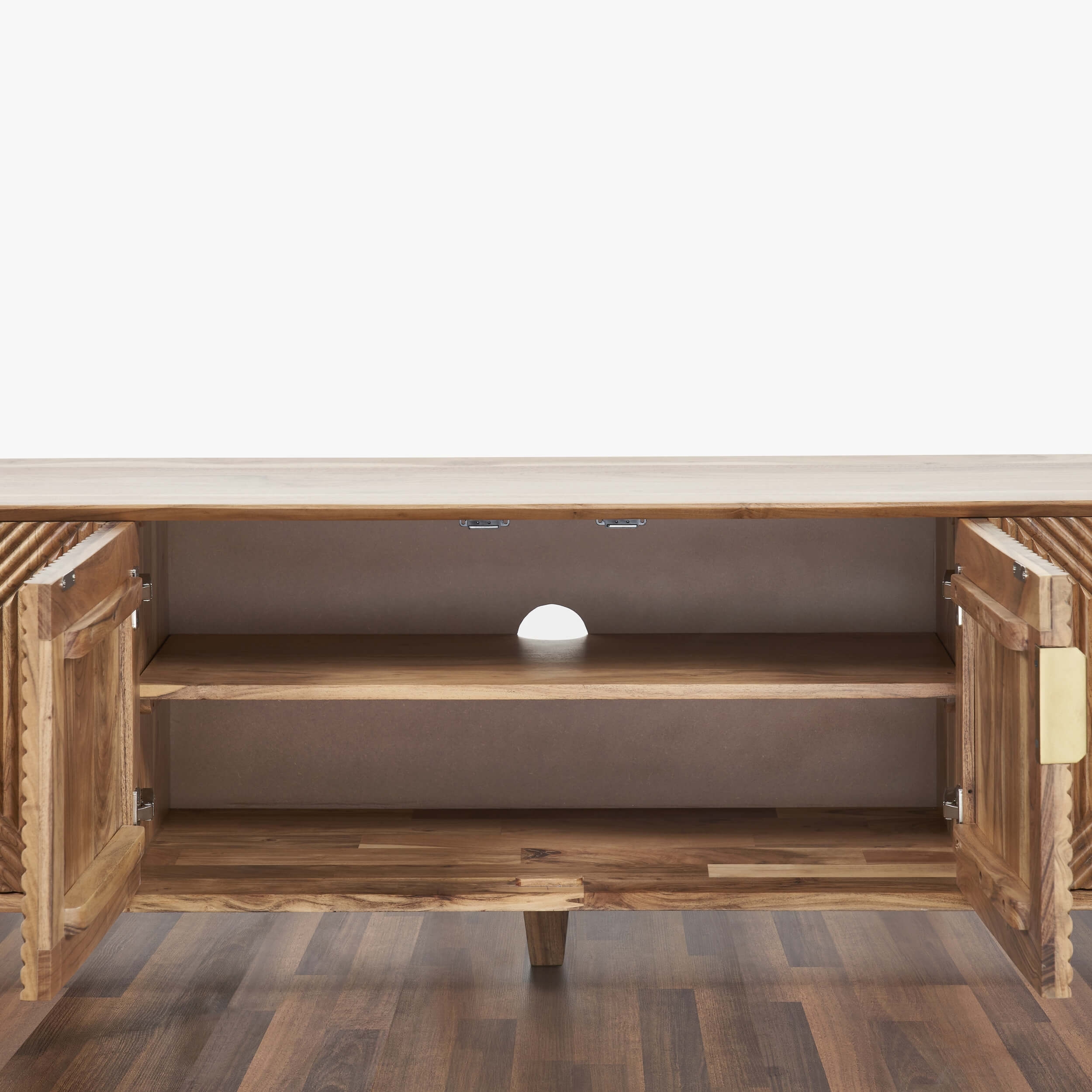 Linear Solid Wood 68" TV Stand