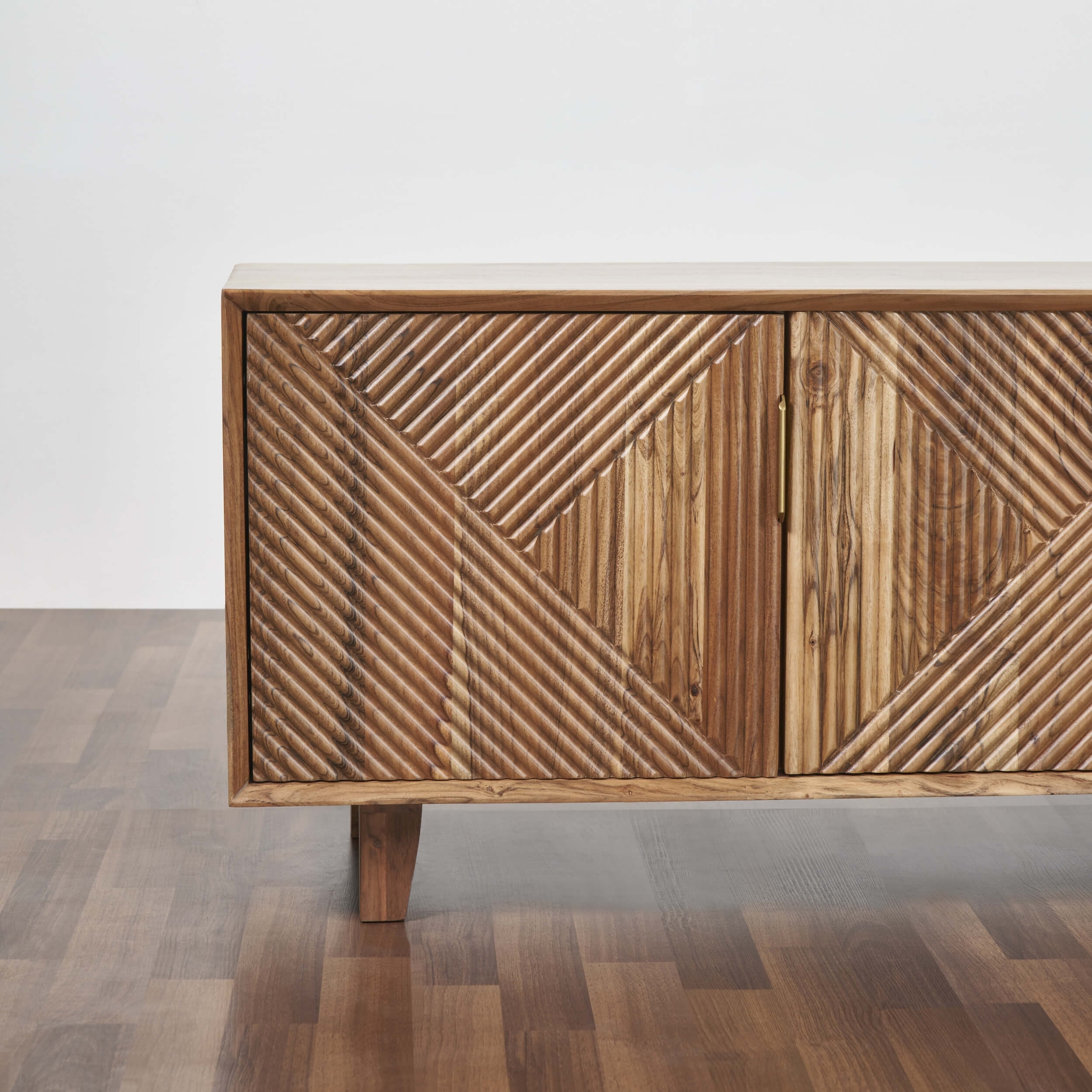Linear Solid Wood 68" TV Stand