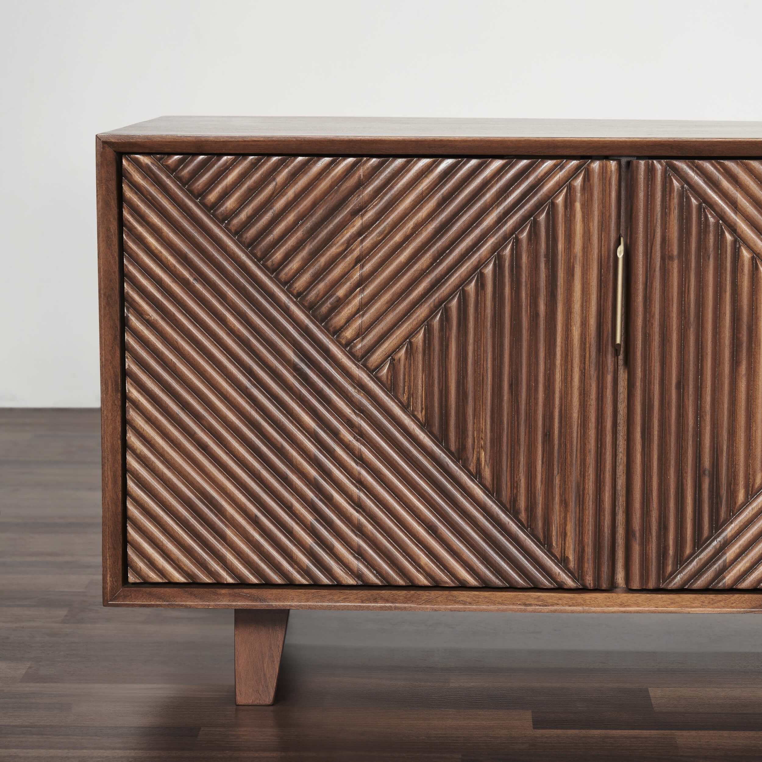 Linear Solid Wood 68" TV Stand