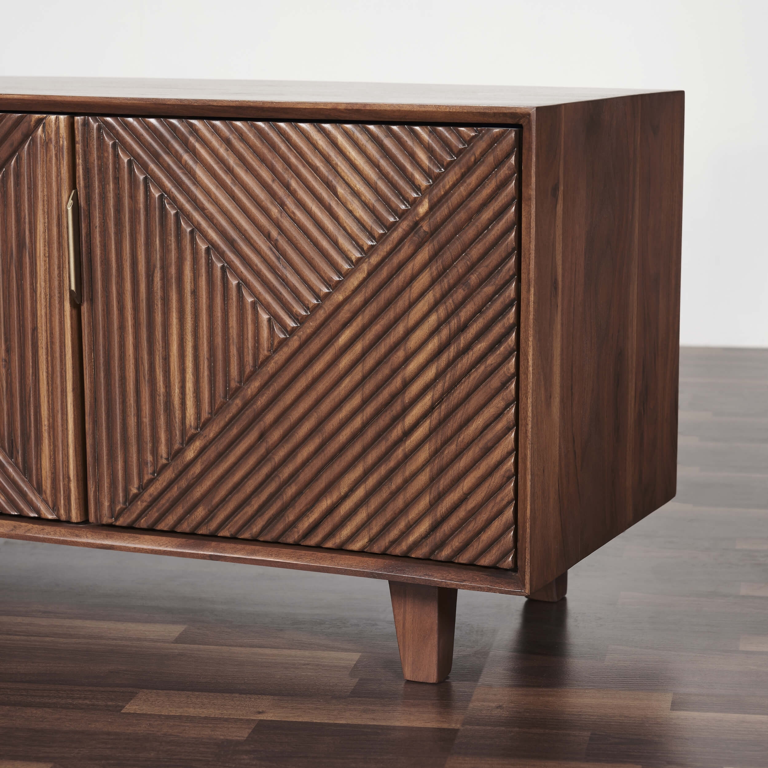Linear Solid Wood 68" TV Stand