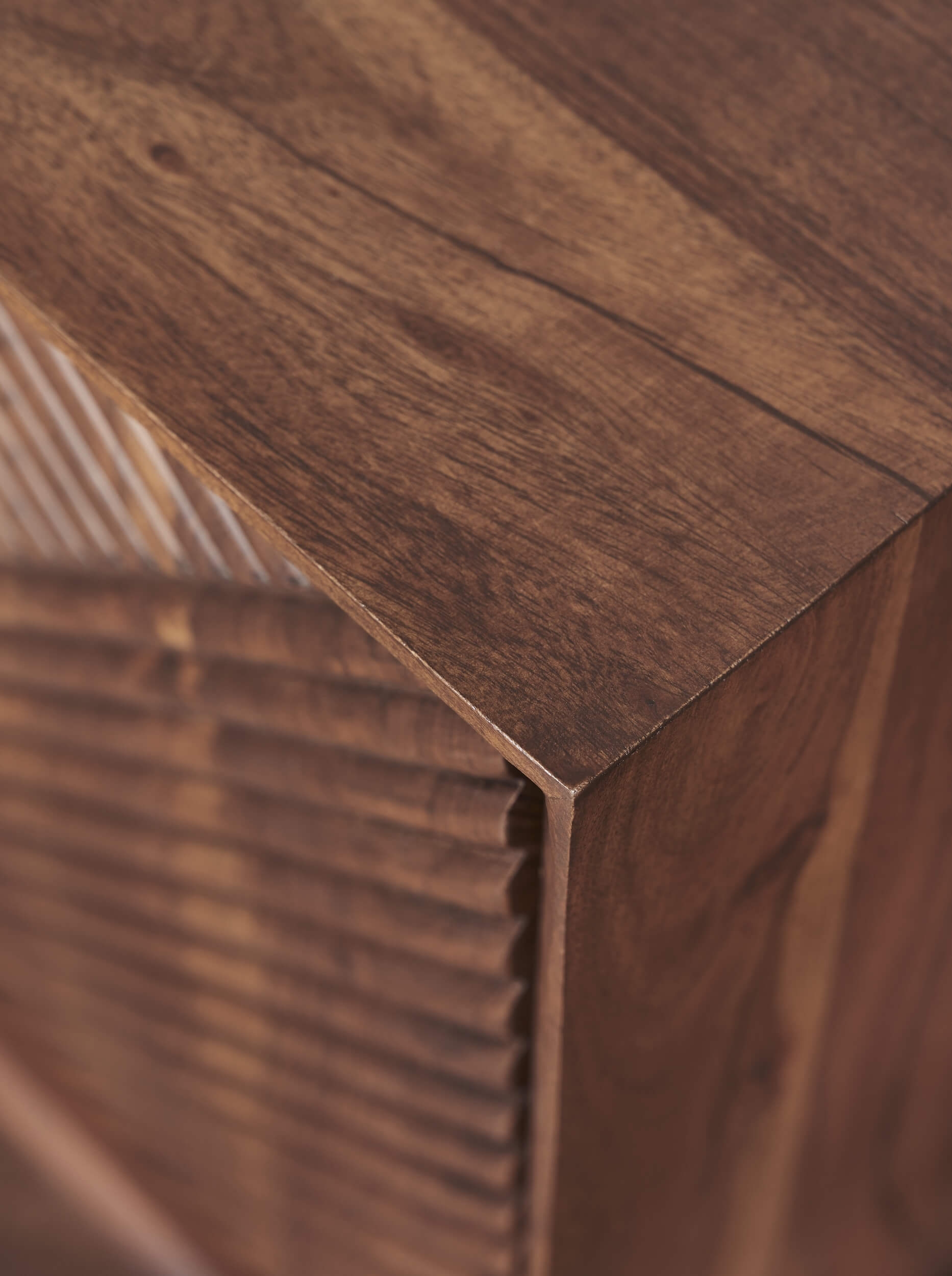 Linear Solid Wood 68" TV Stand
