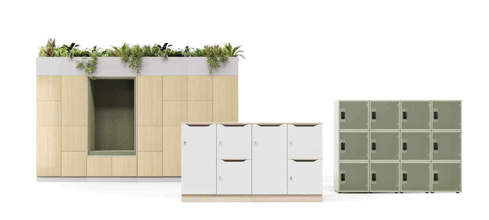 Choice Locker w/2 Small 1 Big Door by Narbutas