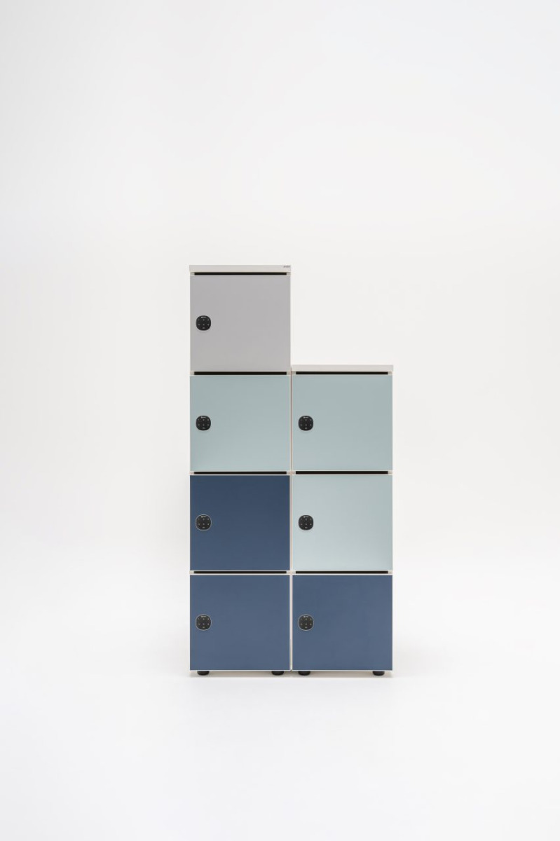 Standard Office Locker Storage Cabinet w/3 Lockable Doors