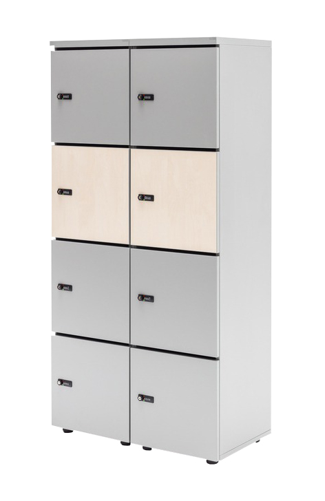 Standard 4-Unit Modular Locker System By MDD