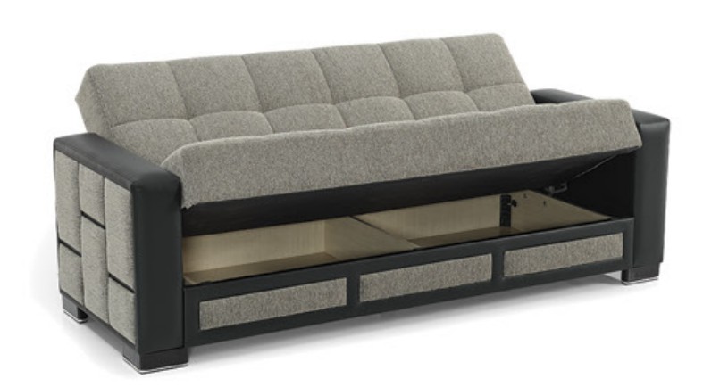 Loft Polyester/PU Convertible Storage Living Room Set