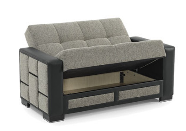 Loft Polyester/PU Convertible Storage Living Room Set