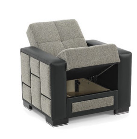 Loft Polyester/PU Convertible Storage Living Room Set