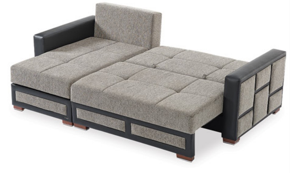 Loft Polyester/PU Convertible Storage Living Room Set