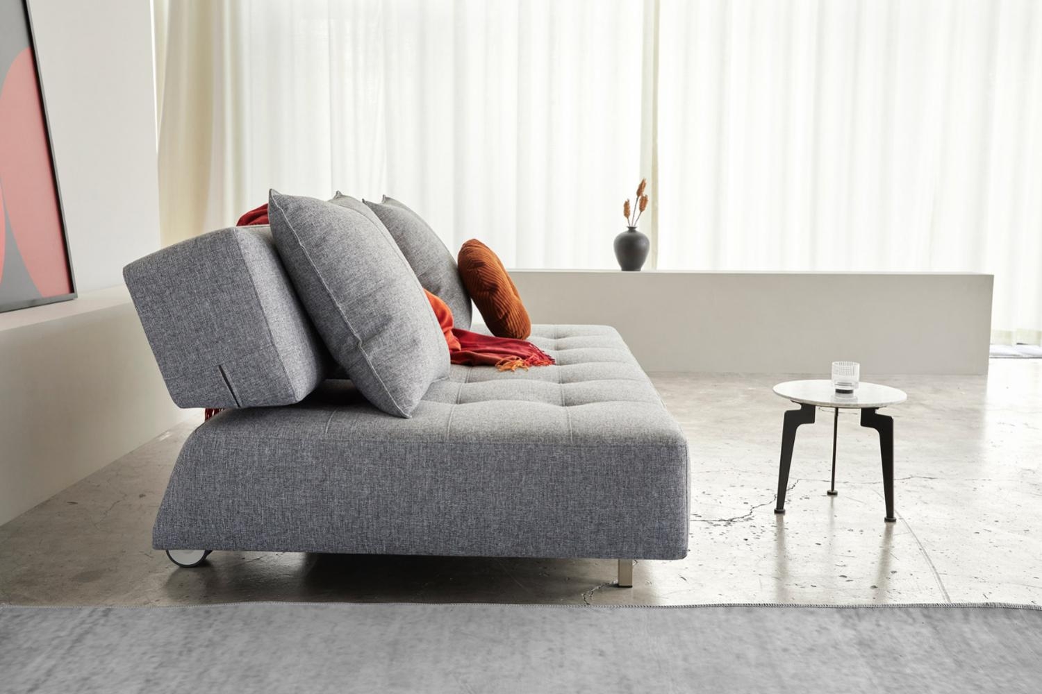 Long Horn Deluxe Excess Fabric Sofa Bed