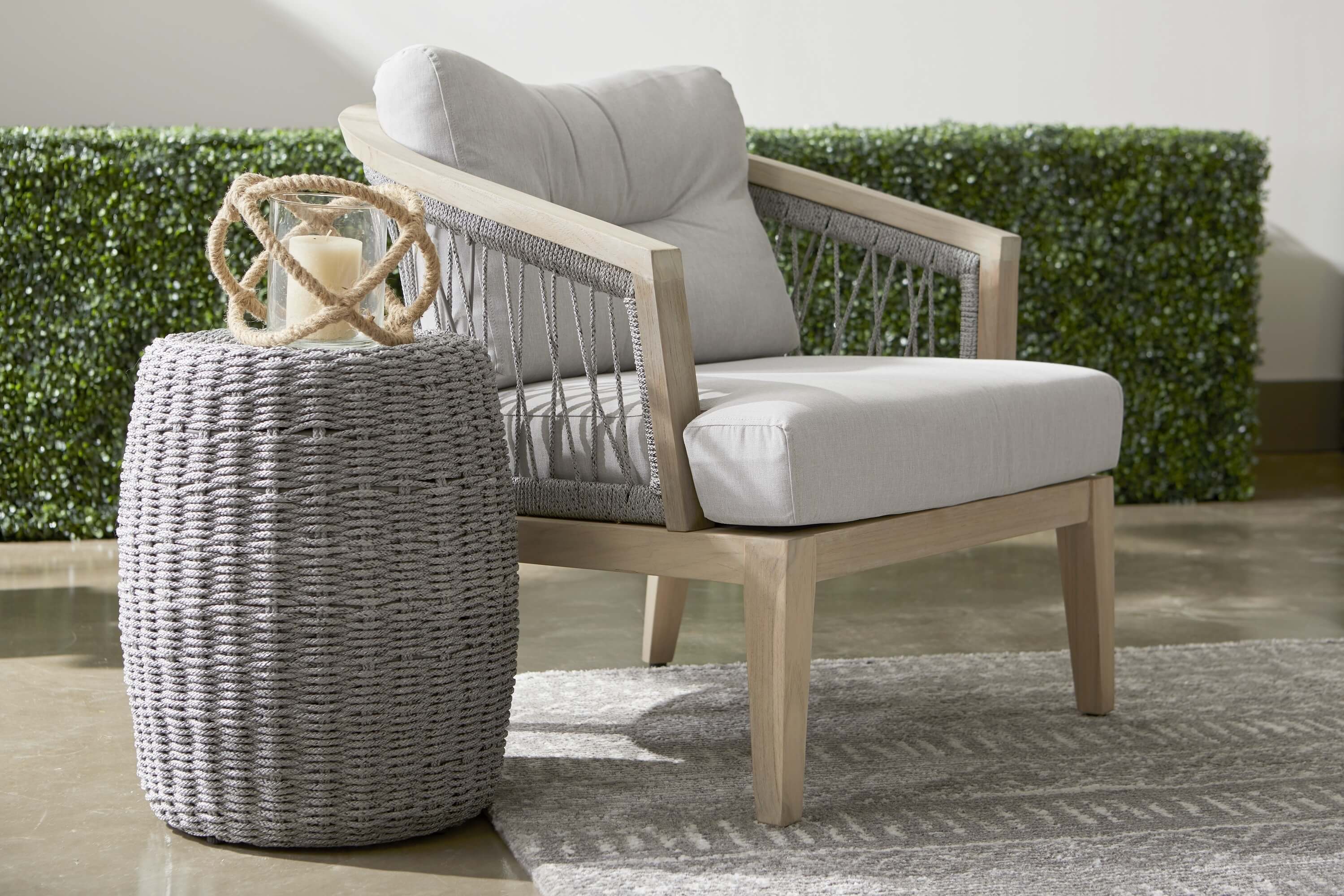 Loom Rope Accent Table