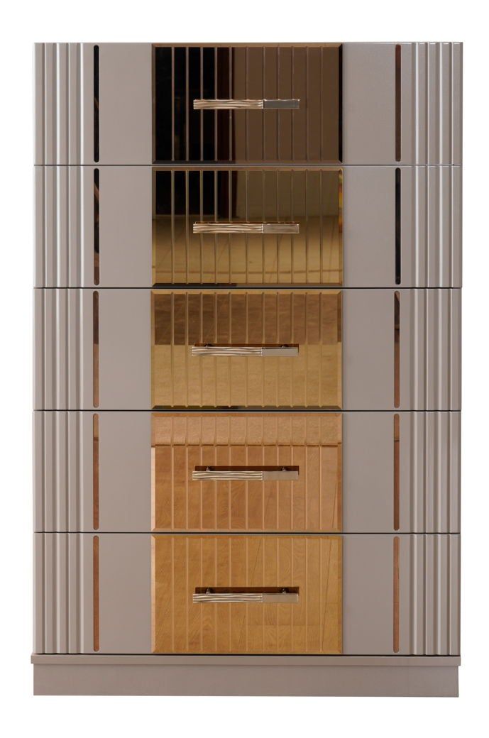 Lorenzo 5-Drawer Wood Veneer Chest